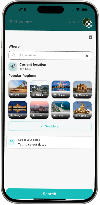 Location Map Screen
